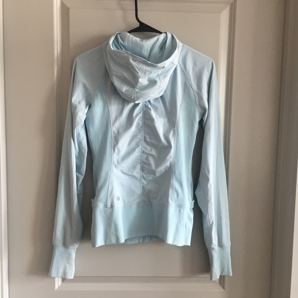 LULULEMON hooded zip up, baby blue - Picture 4 of 6